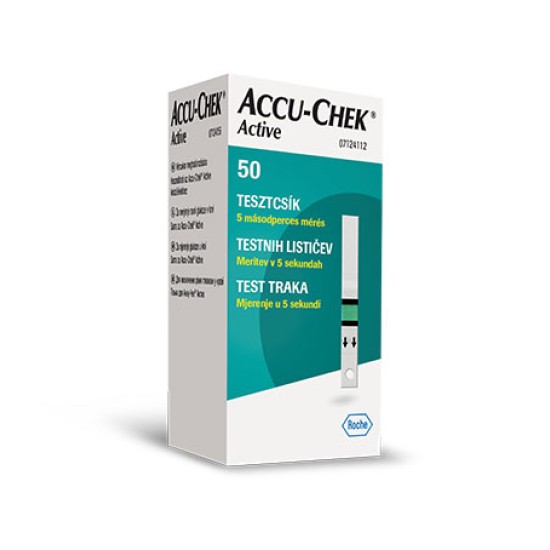 ACCUCHEK ACTIVE CSÍK KÓD NÉLKÜLI 50X