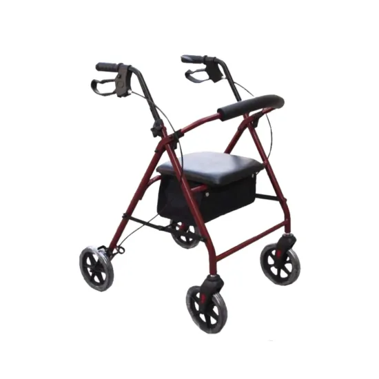 GM 4259 ROLLÁTOR BORDÓ ALU 4 KEREKŰ 1X